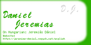 daniel jeremias business card